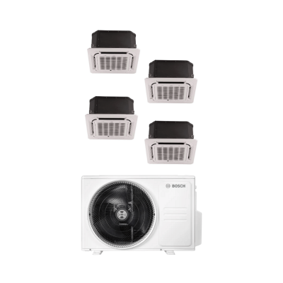 A++ 42000 BTU 1 Dış + 4 Iç Ünite (2X9000 + 12000 + 24000 BTU) Multi Inverter Kaset Tipi Klima - 1