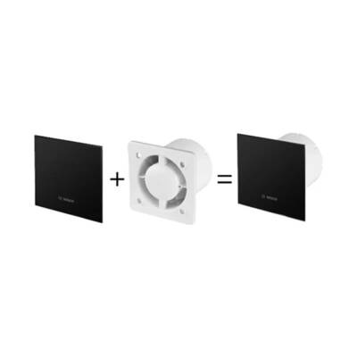 Bosch Banyo Aspiratörü / Fanı 1700 Serisi Mat Siyah 100 mm çap - 5